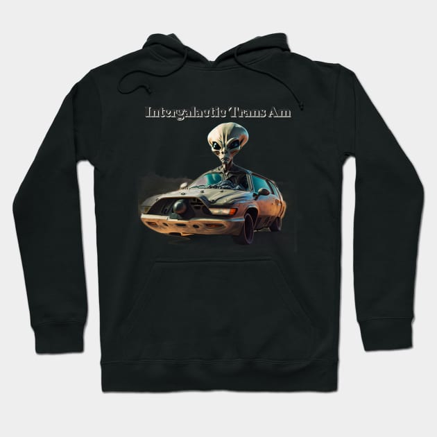 Intergalactic Trans Am Hoodie by Yellow Cottage Merch